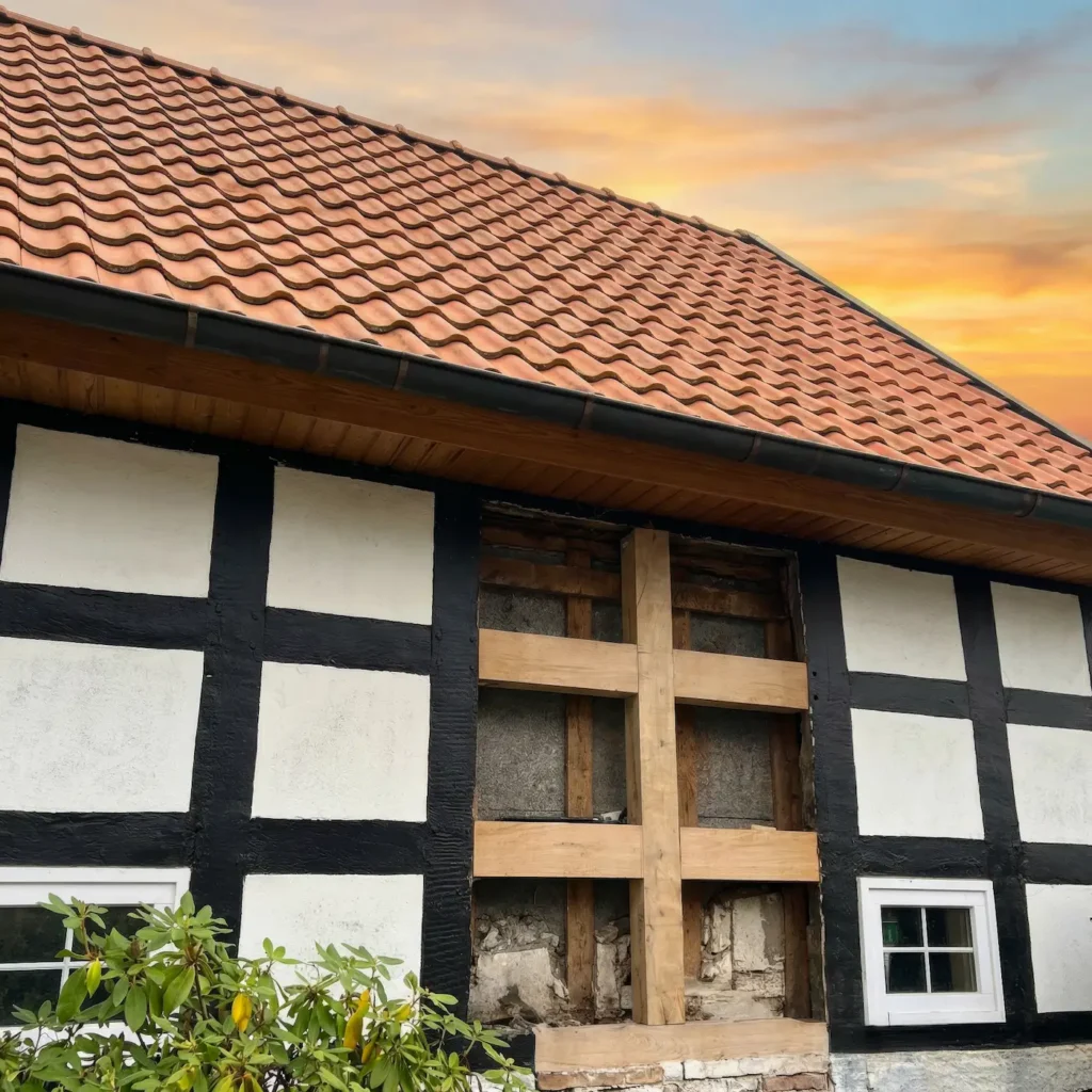 Fachwerk Reparatur von Zimmerei Voltermann